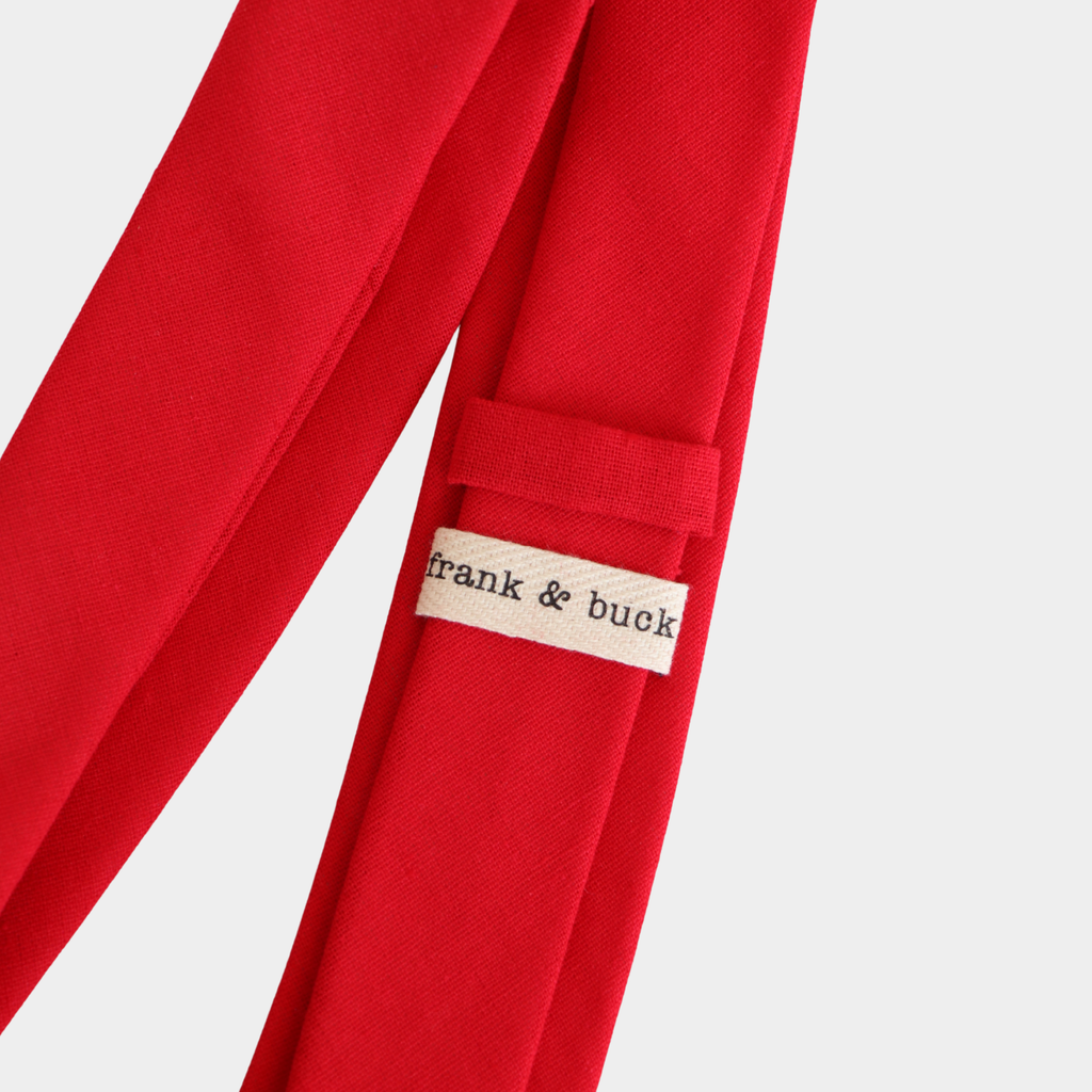 BLAZE • Solid Red Men's Tie - Men's Tie