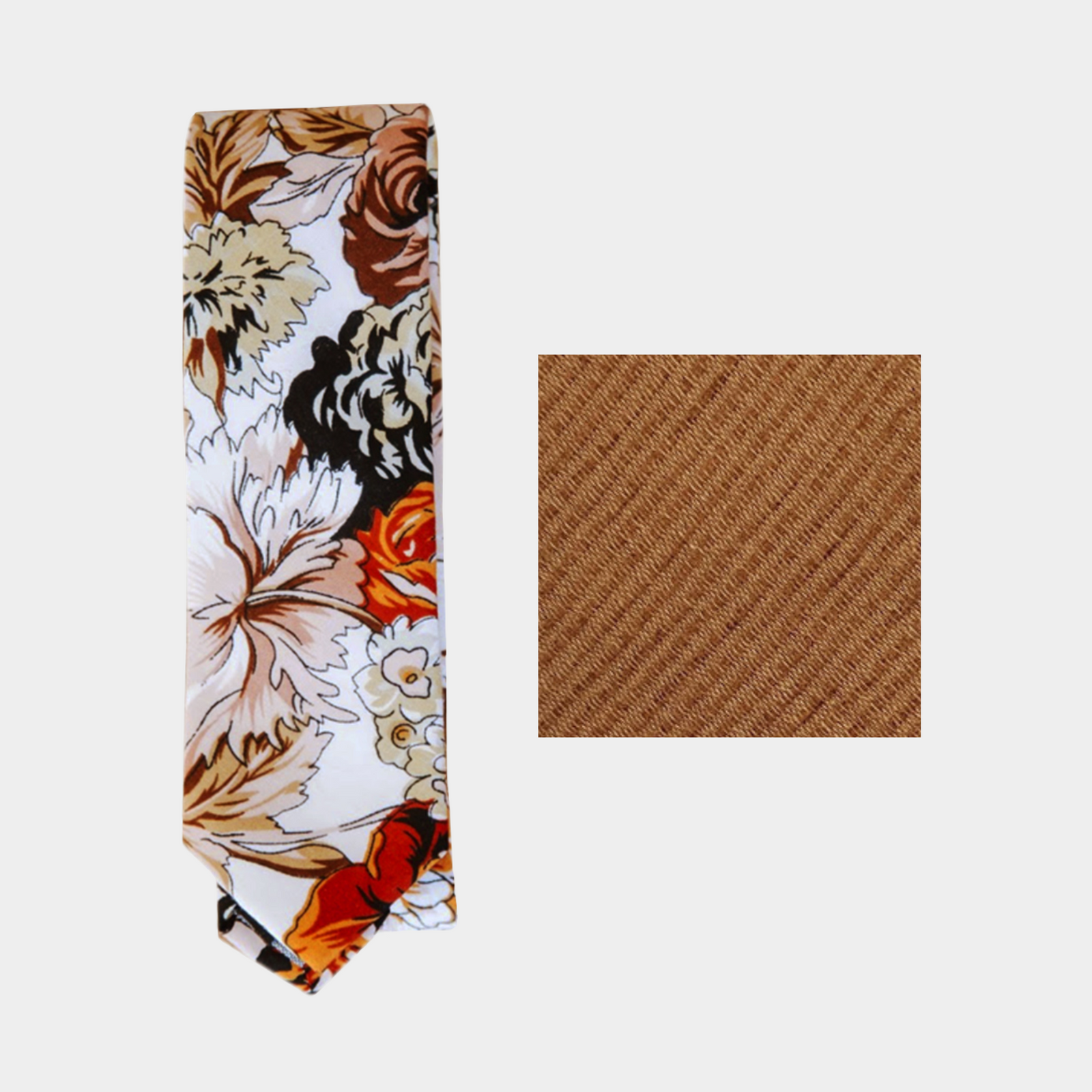 BENTETI MENS TIE & FOX POCKET SQUARE - Bundle