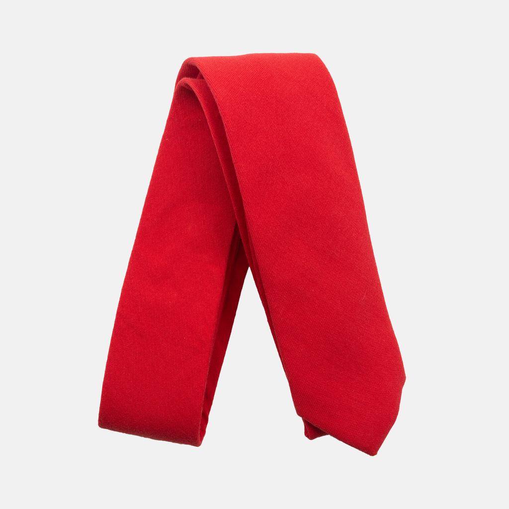 BLAZE • Solid Red Men's Tie - Men's Tie