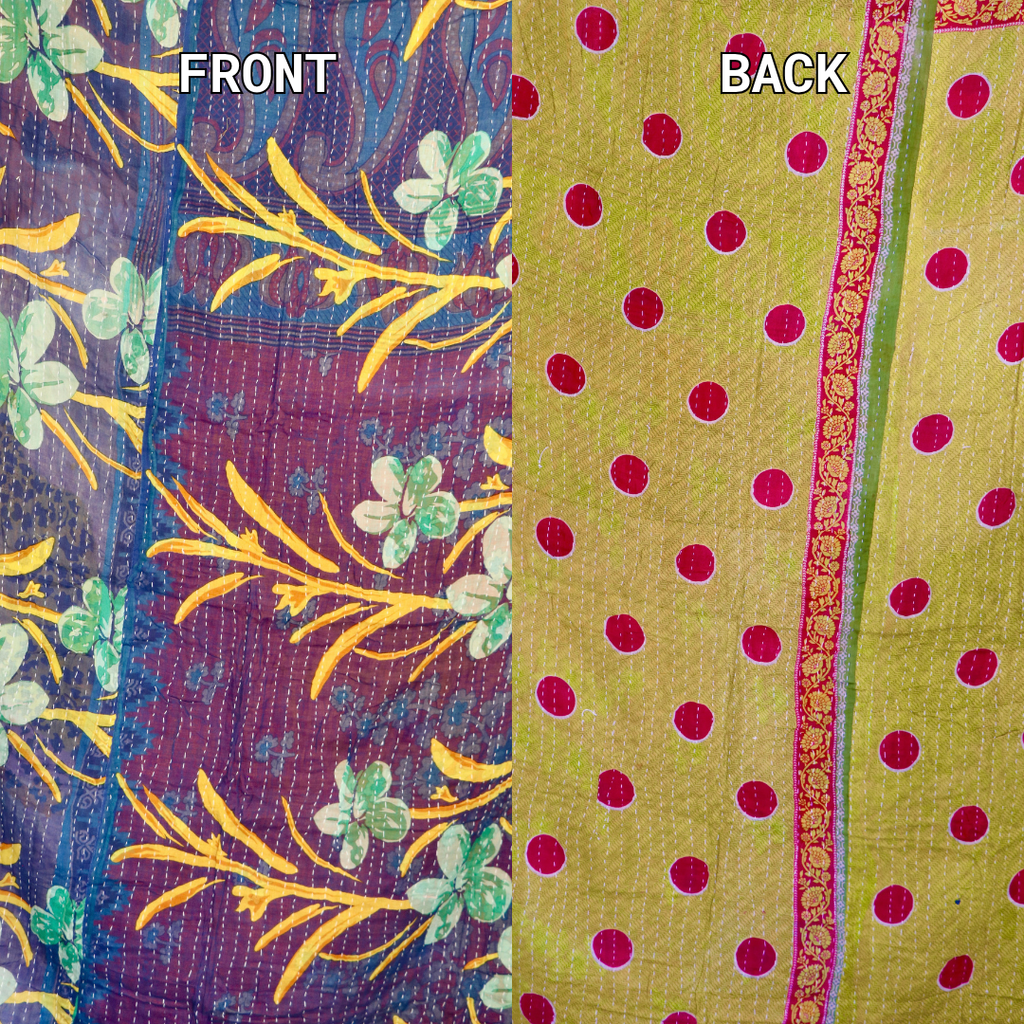 KANTHA QUILT || HARVEST CHERRY - KANTHA QUILT