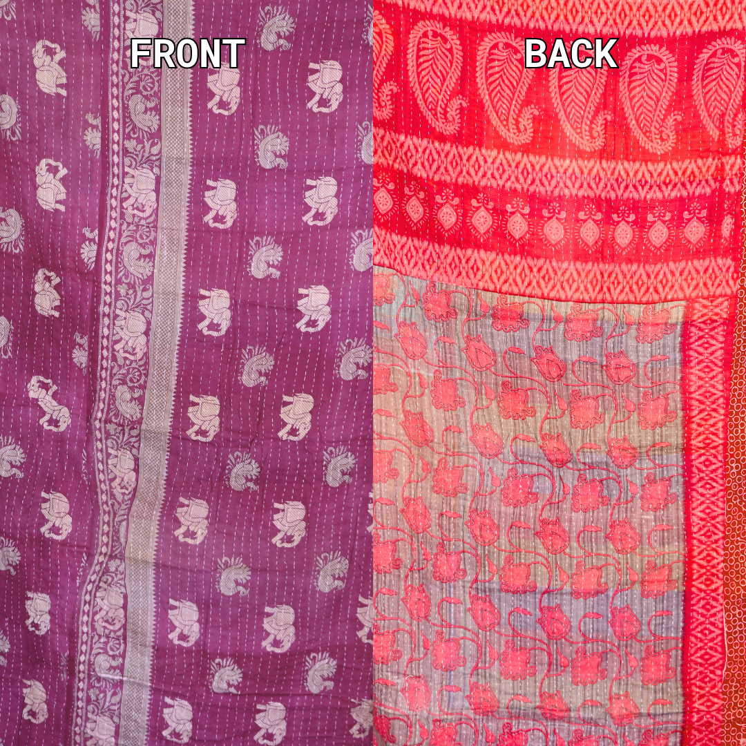 KANTHA QUILT || ROYAL RUBY - KANTHA QUILT