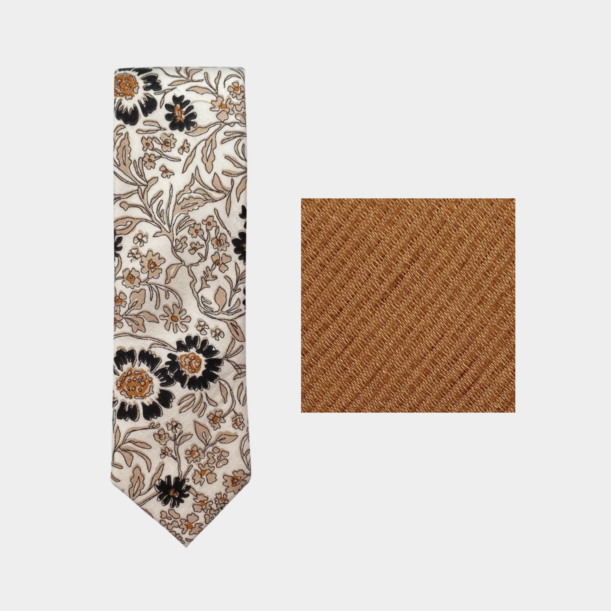 WALLIS MENS TIE & FOX POCKET SQUARE - Bundle