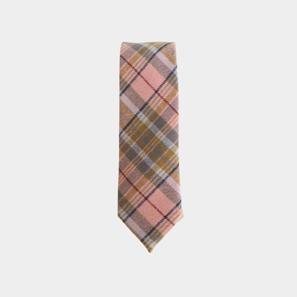 DEAN • Pink Plaid Men's Tie