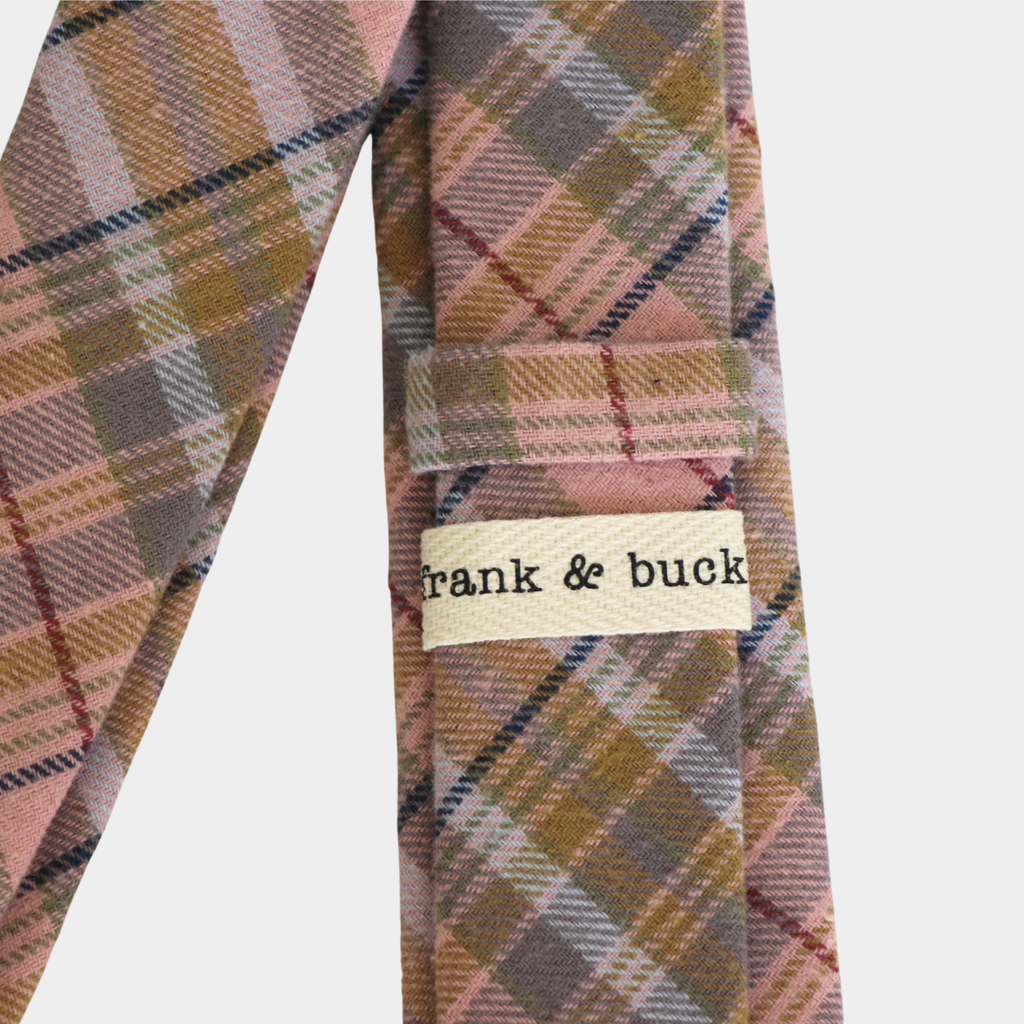 DEAN • Pink Plaid Men's Tie