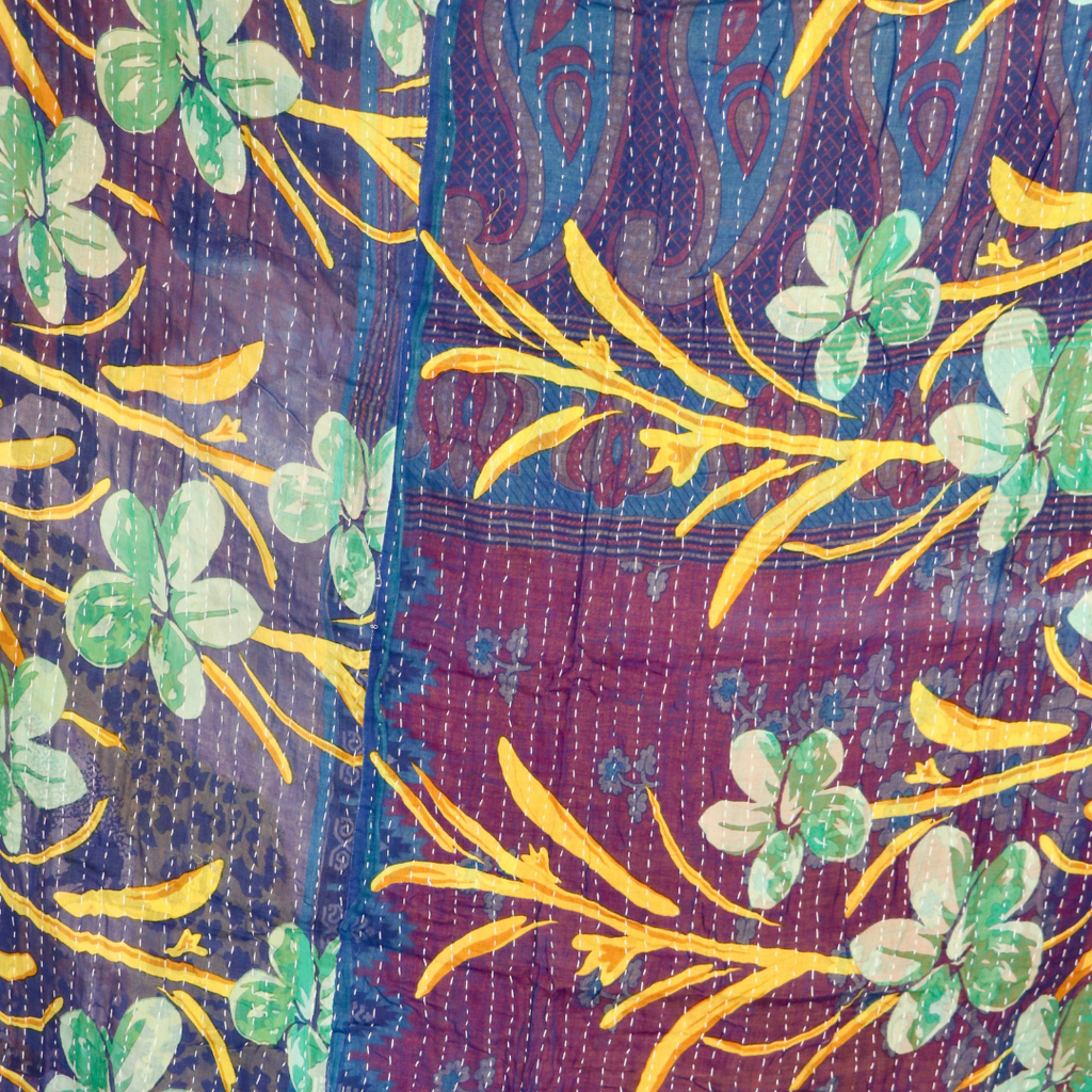 KANTHA QUILT || MARIGOLD GARDEN - KANTHA QUILT