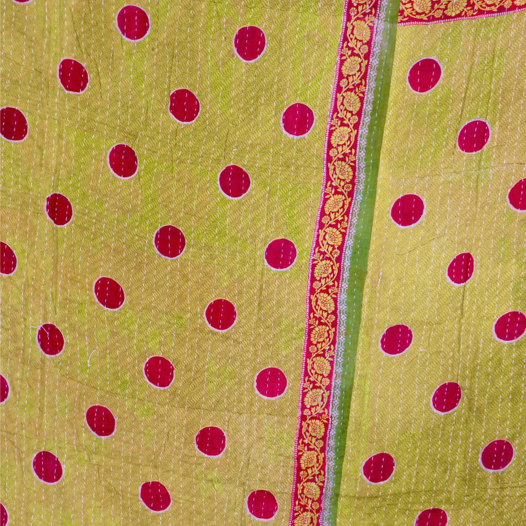 KANTHA QUILT || MARIGOLD GARDEN - KANTHA QUILT