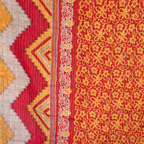 KANTHA QUILT || SAFFRON SUNSET - KANTHA QUILT