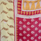 KANTHA QUILT || SCARLET BLOOM - KANTHA QUILT